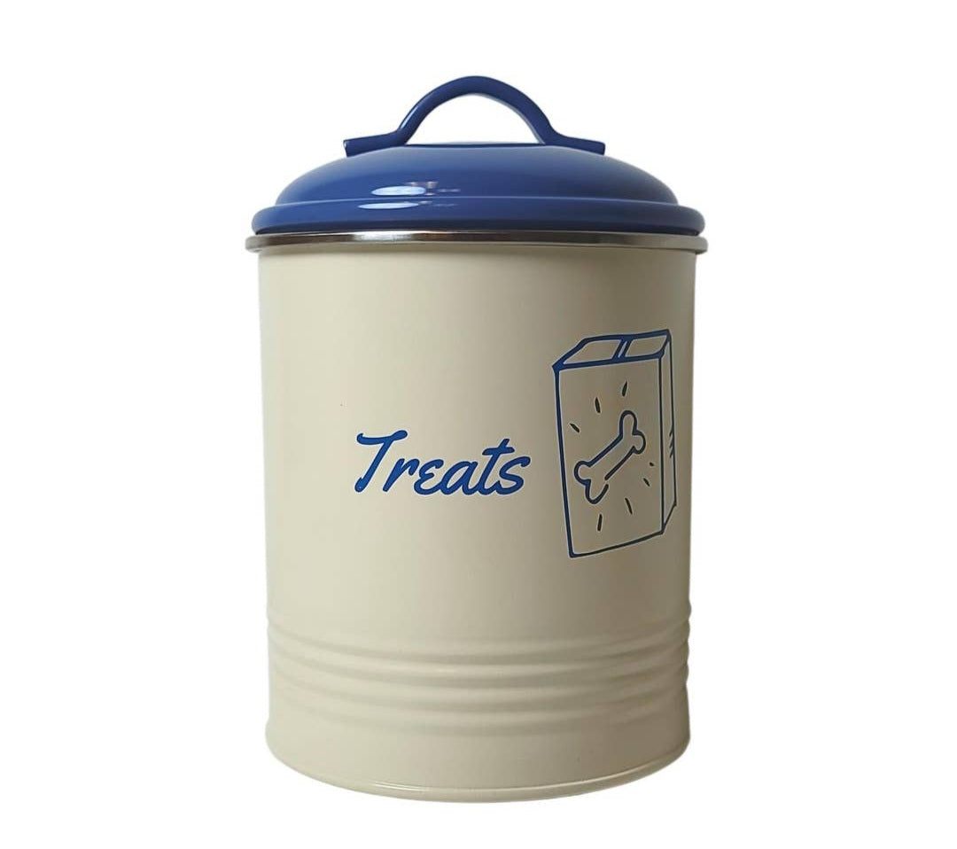 Jojo Modern Pets French Blue Pet Food & Treat Storage Canisters (Set of 3)