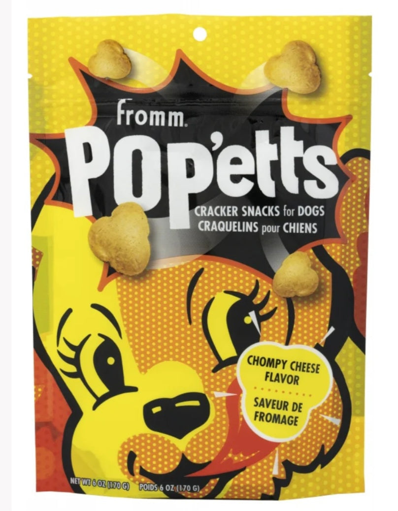 Fromm Pop'etts Chompy Cheese Flavor Dog Treats 6oz