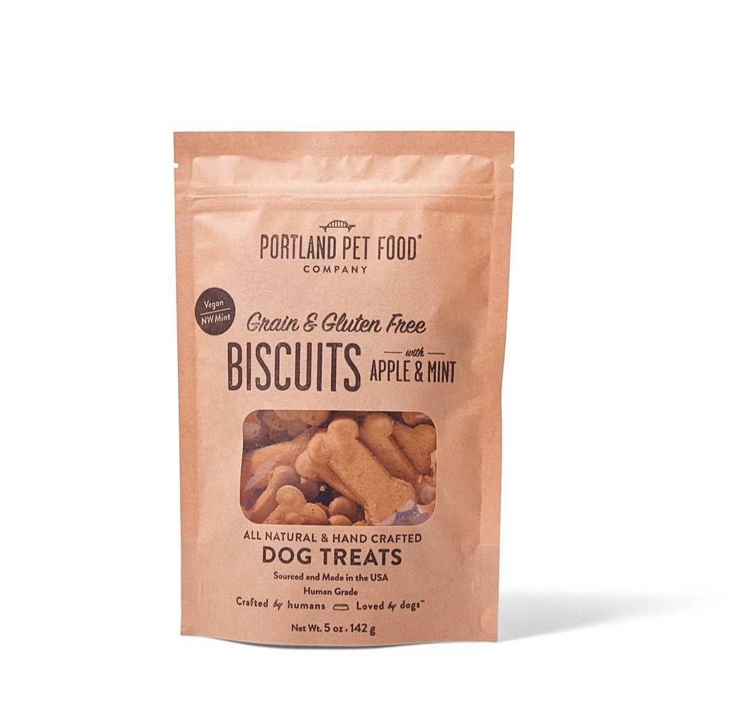 Portland Pet Food Grain & Gluten Free Dog Biscuits with Apple & Mint