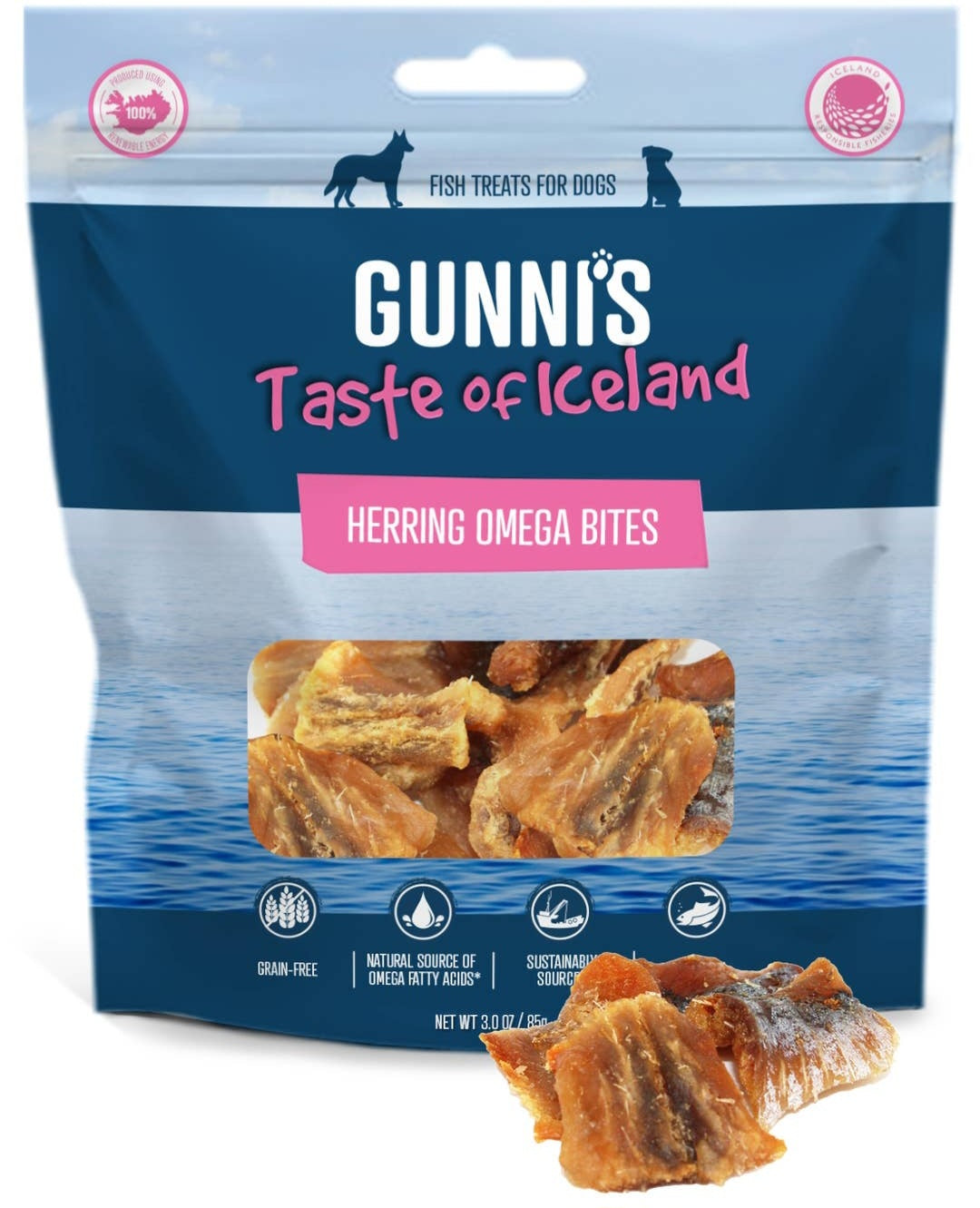 Gunni's Taste of Iceland Herring Omega Bites 3 oz