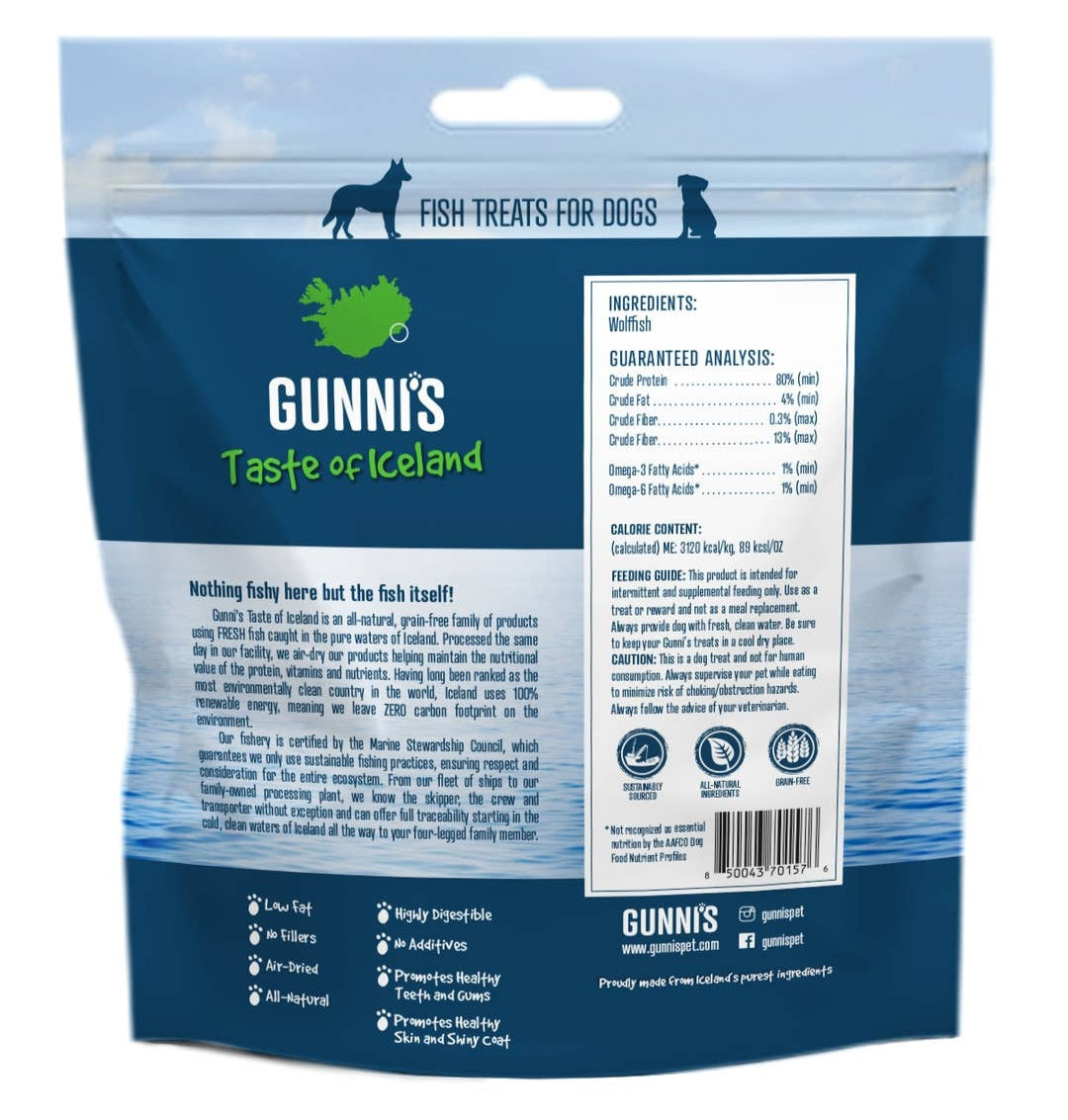 Gunni's Taste of Iceland Wolffish Baby Bites 2.5 oz