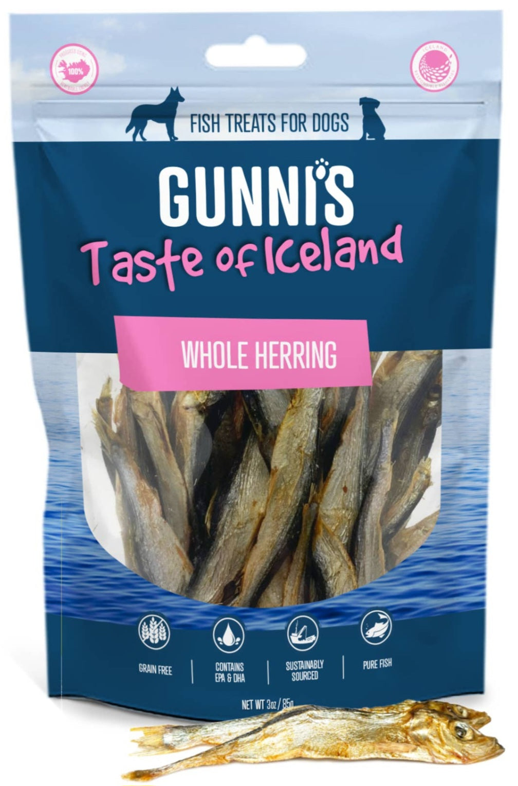 Gunni's Taste of Iceland Whole Herring 3 oz