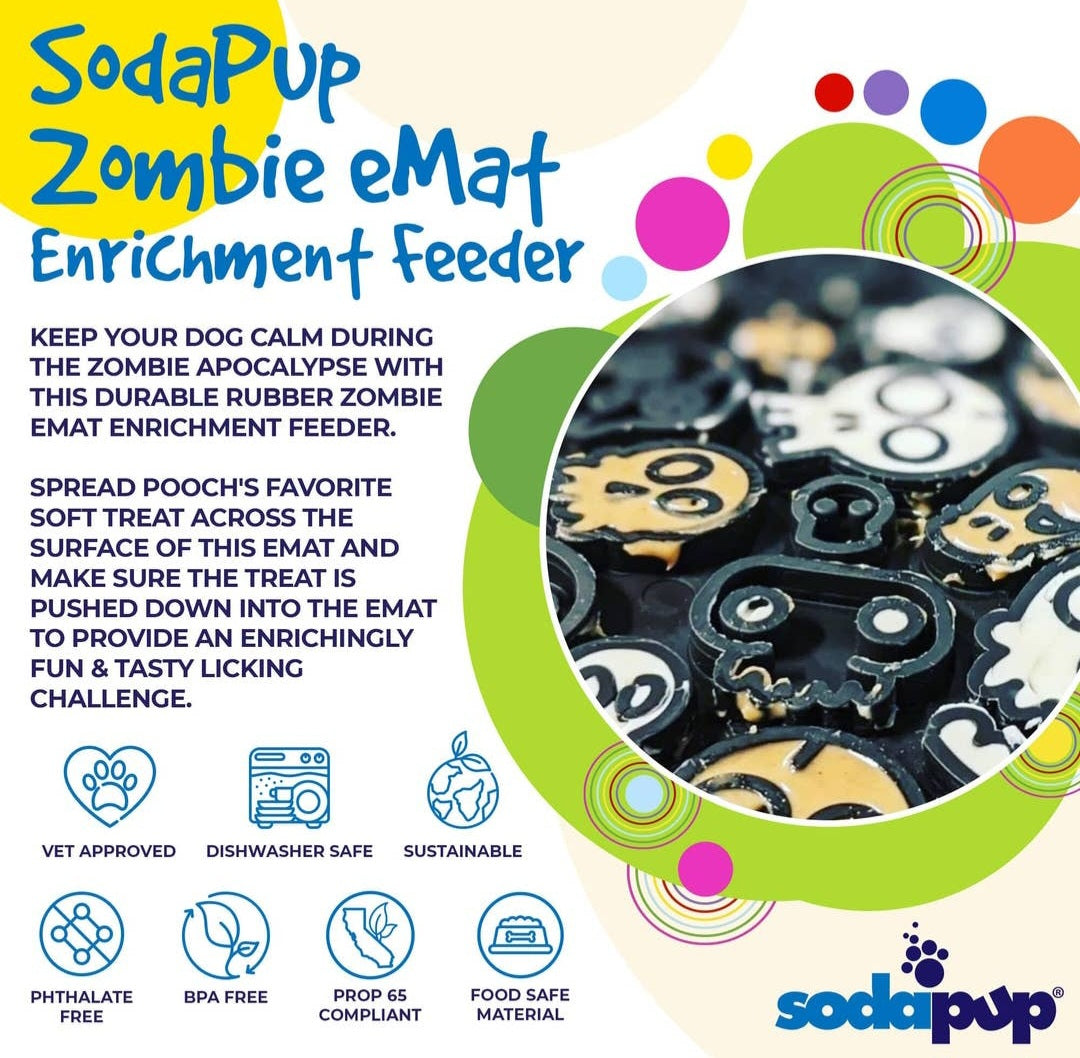 Sodapup Zombie Design Emat Enrichment Lick Mat