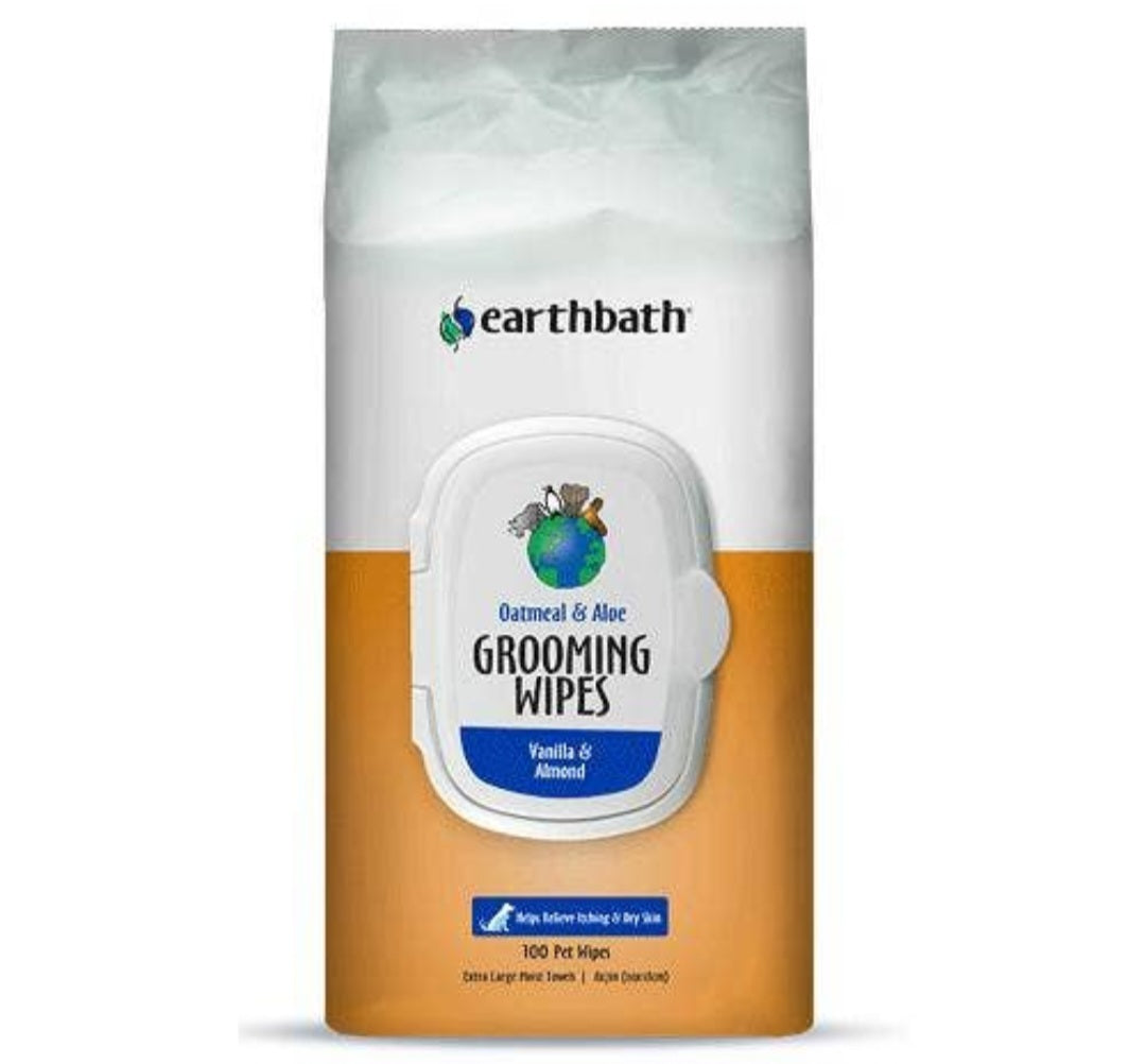 Earthbath Grooming Wipes Oatmeal & Aloe 100 ct