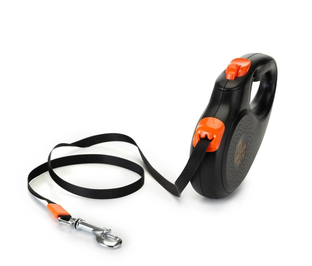 Prefer Pets Wonder Retractable Leash Black