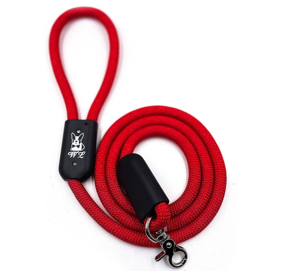 Warren London Climbing Rope Dog Leash 5 Ft | Red