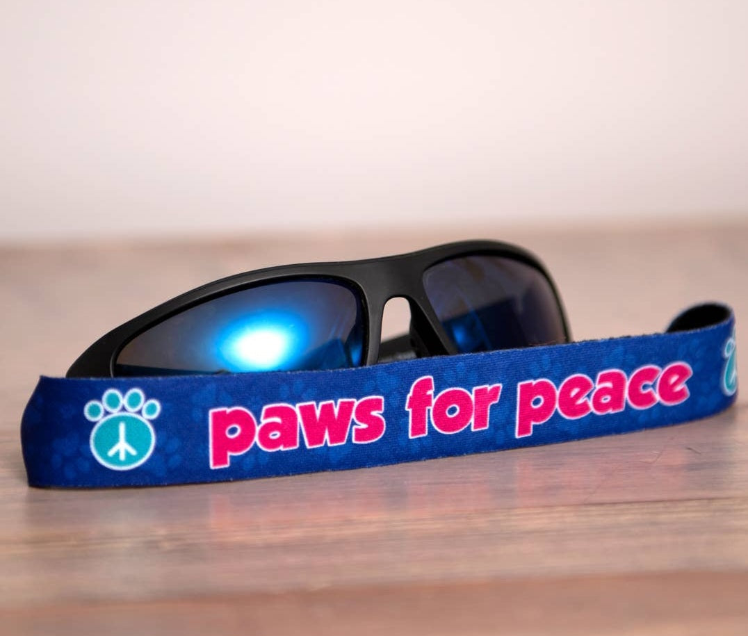 Dogspeak Sunglass Strap-Paws for Peace