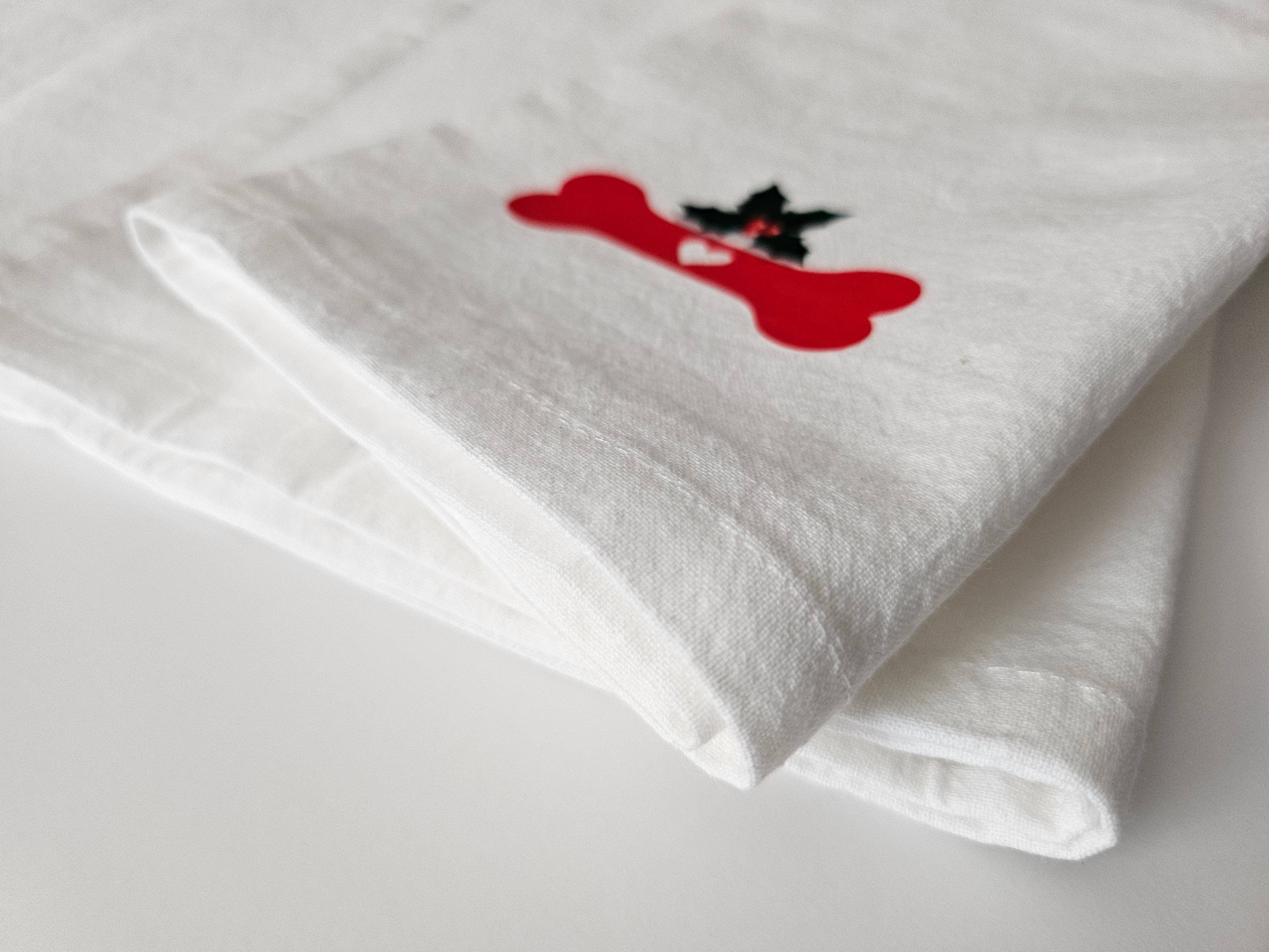 Festive Holly 100% Cotton Napkins |19"X19" Set of 2