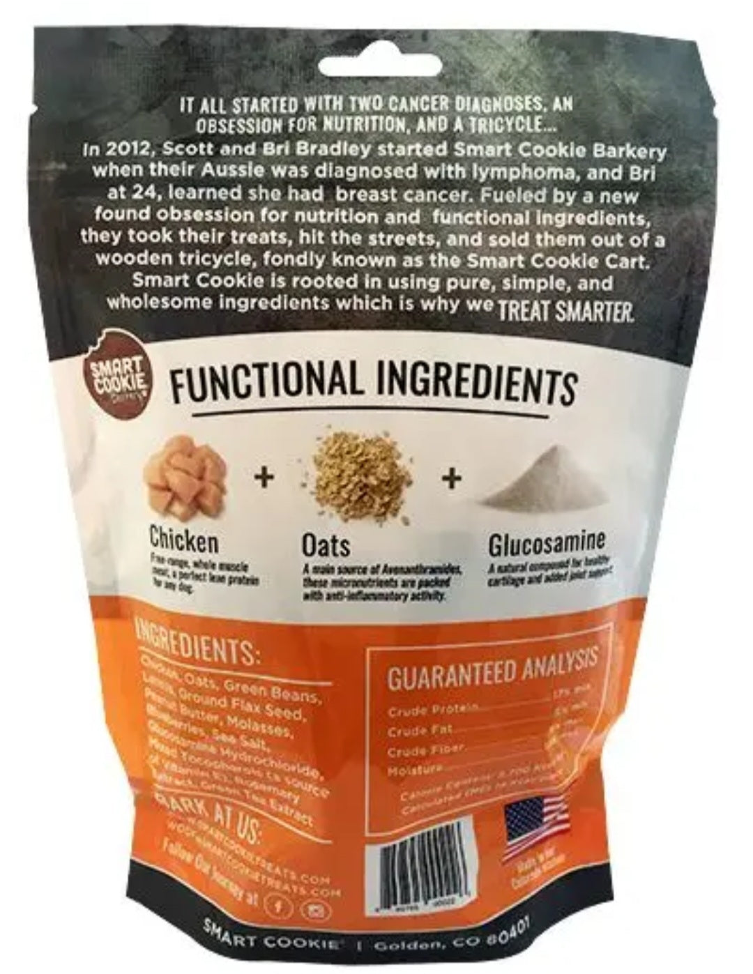 Smart Cookie Bakery Functional Dog Treats | Hip + Joint | 8 oz