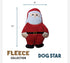 Dog Star Santa Clause Fleece Dog Toy-Holiday Collection