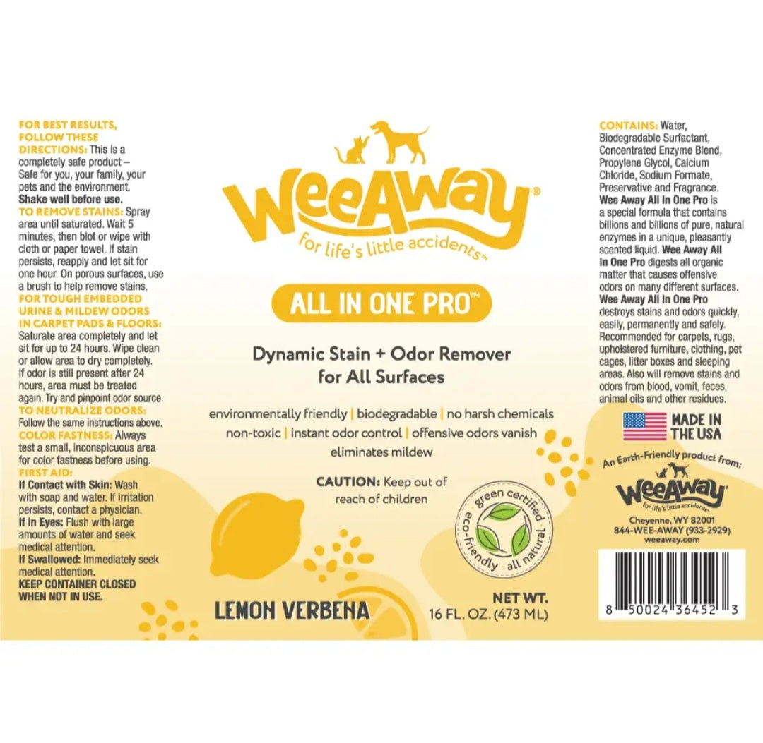 Wee Away All In One Pro  8 oz | Lemon Verbena Scent