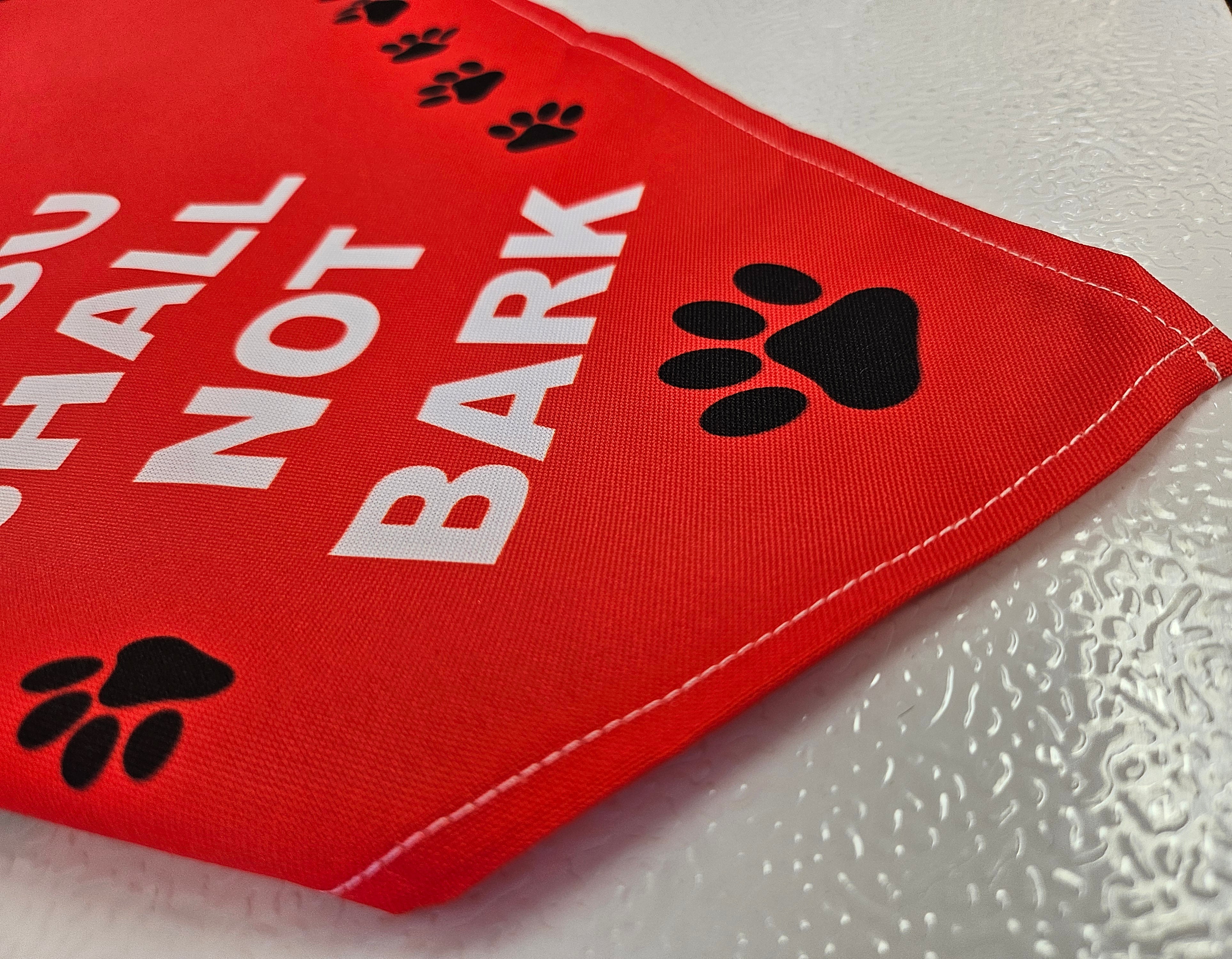 Dog Bandana 'Thou Shalt Not Bark'