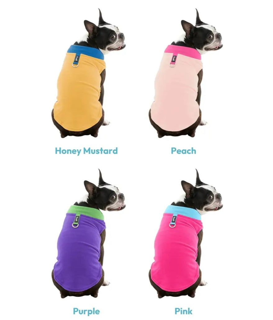 Gooby Half Stretch Fleece Vest for Dogs