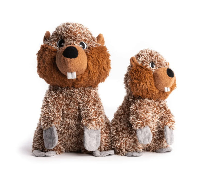 Fabdog Fluffy Beaver Dog Toy
