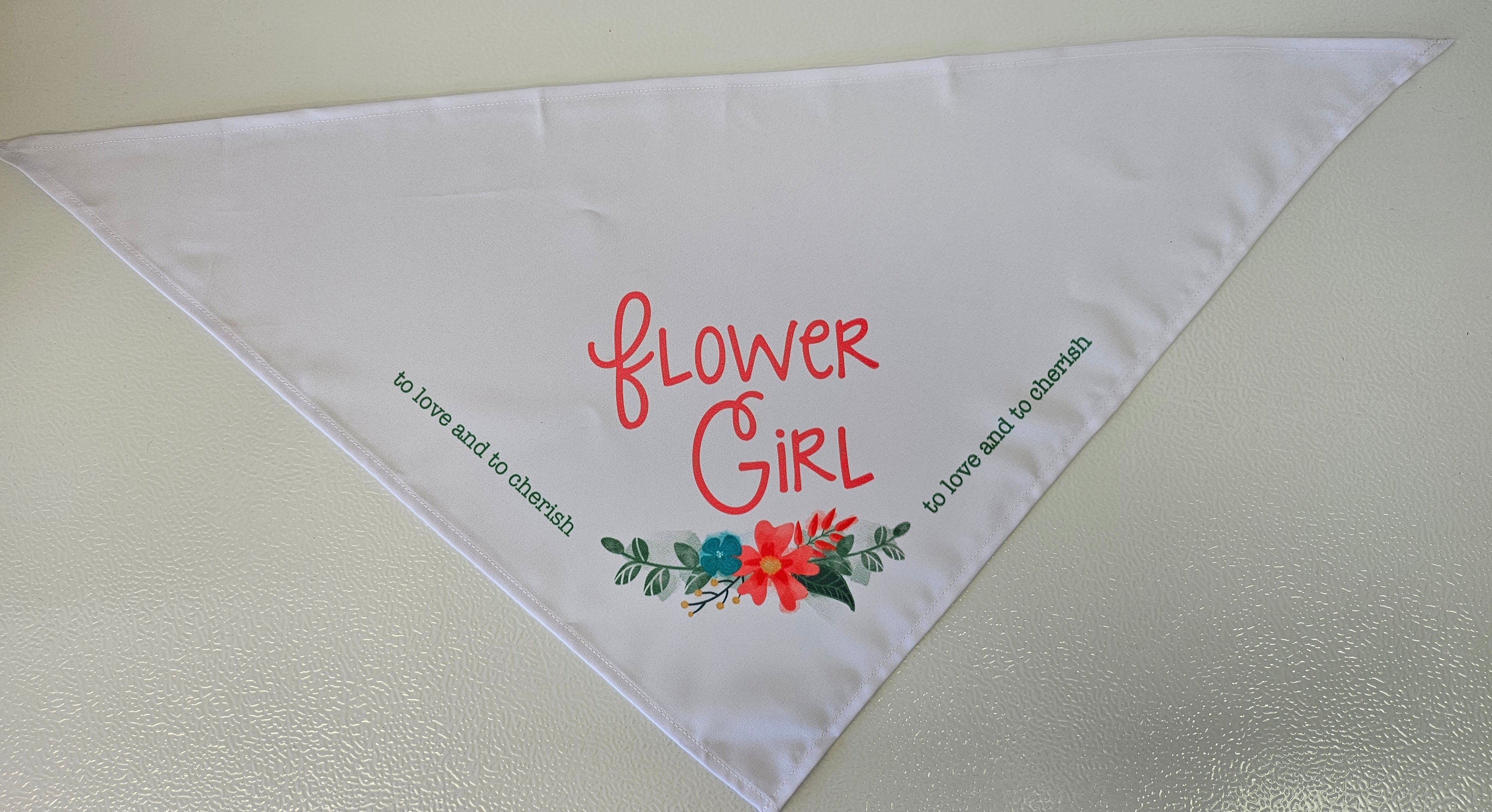 Dog Bandana 'Flower Girl' 100% Polyester