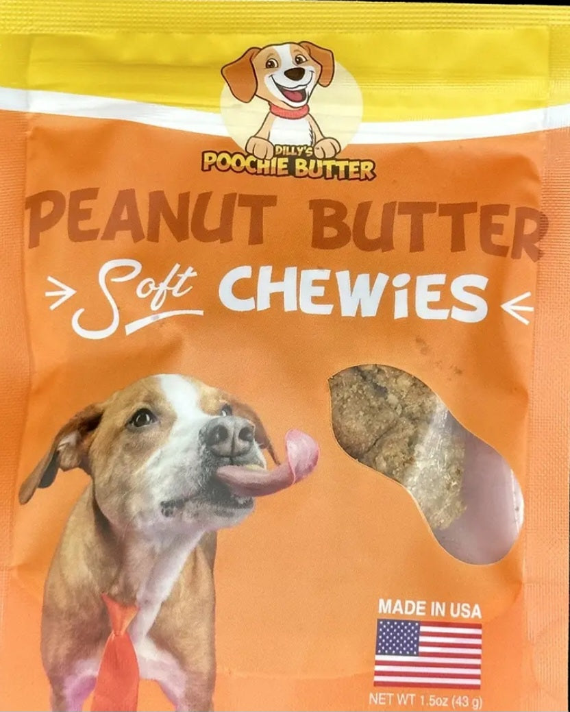 Poochie Butter Peanut Butter Soft Chews 8 Oz