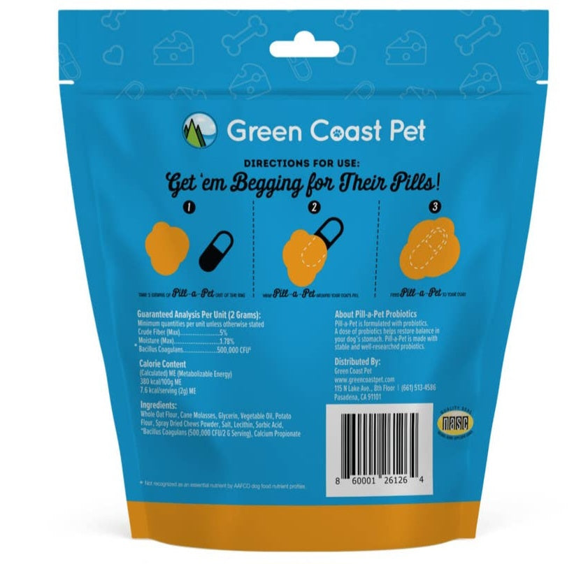 Green Coast Pill-a-Pet | Cheese Flavor | 4.2 oz