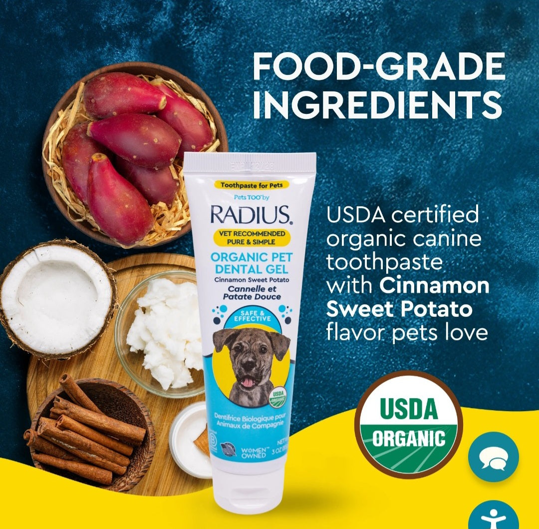 Radius Organic Canine Dental Gel 3 oz