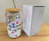 'Life is Good with My Dog' Glass Can with Bamboo Lid & Glass Straw 16 oz
