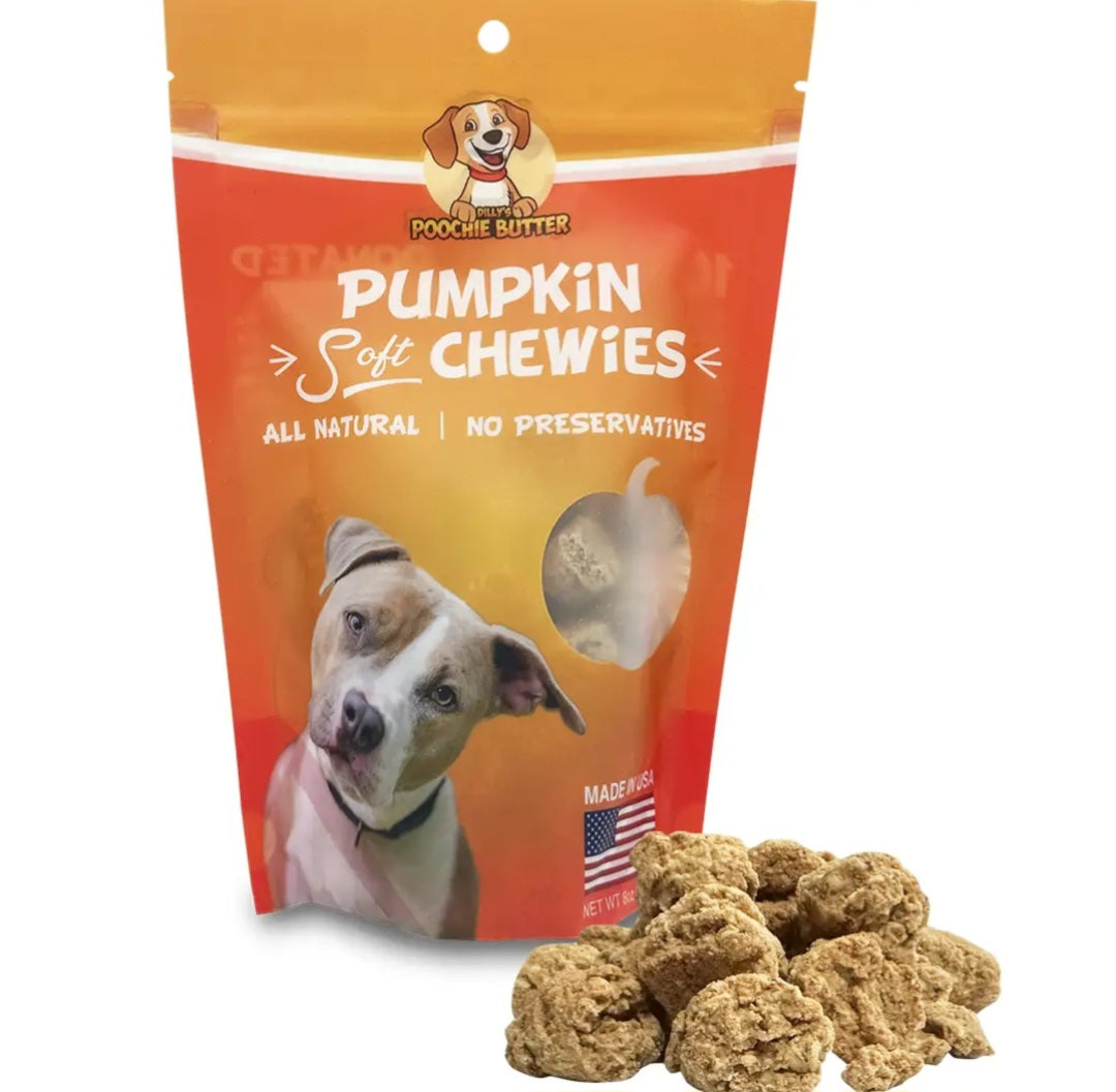 Poochie Butter Pumpkin Soft Chews 8 oz