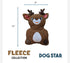 Dog Star Reindeer Fleece Dog Toy-Holiday Collection