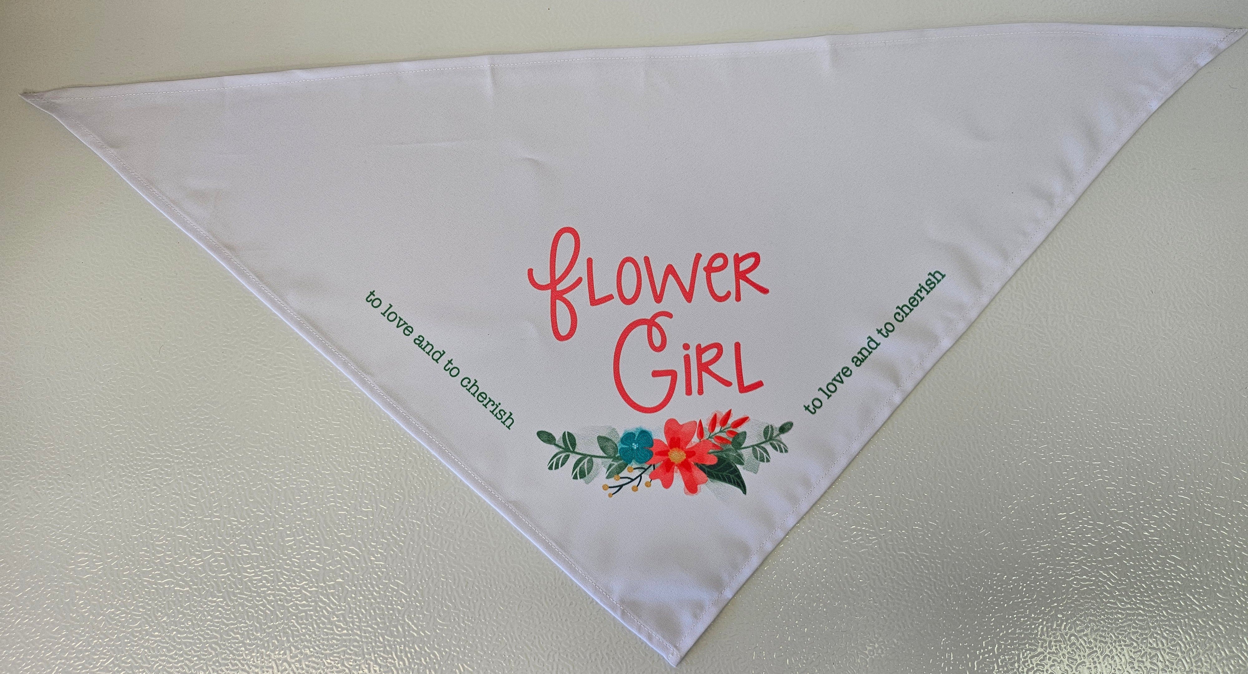 Dog Bandana 'Flower Girl' 100% Polyester
