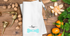 Kitchen Flour Sack Tea Towel 27" X 27" | Blue Dog Bone