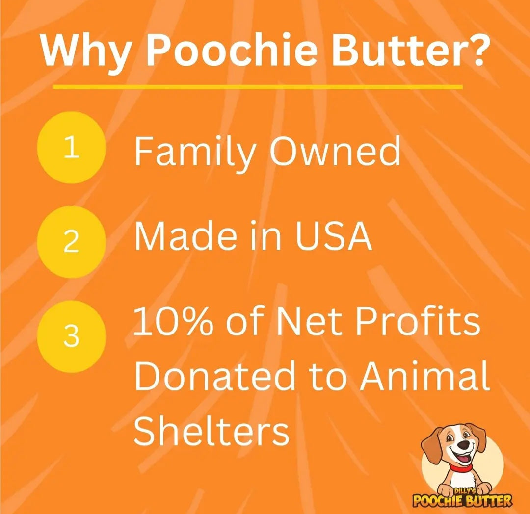 Poochie Butter PB and Blueberry Soft Chews 8 oz