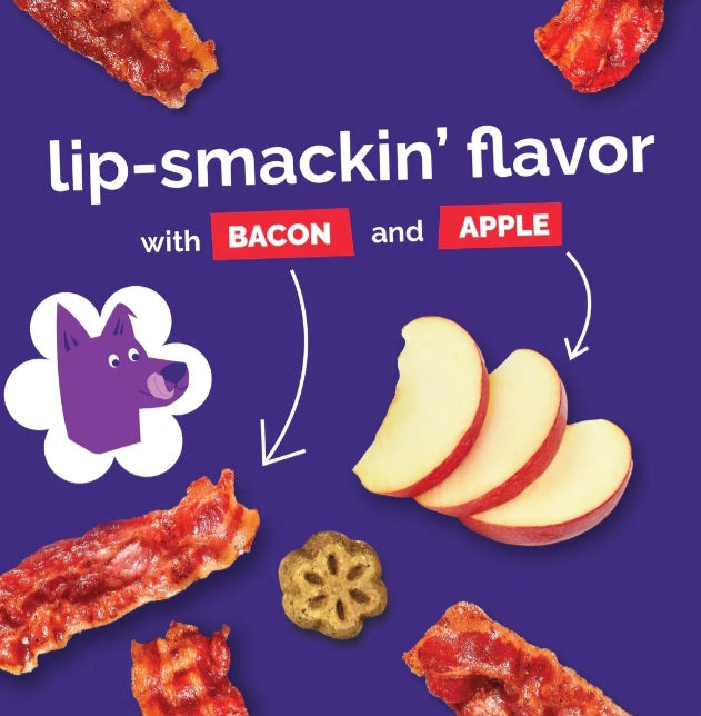 Fruitables Skinny Minis Bacon and Apple Flavor Dog Treats 5 oz