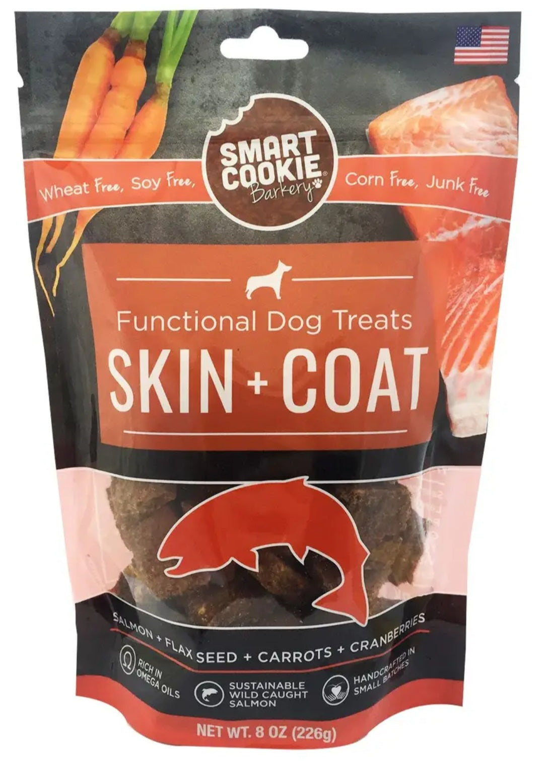 Smart Cookie Bakery Functional Dog Treats| Skin + Coat | 8 oz